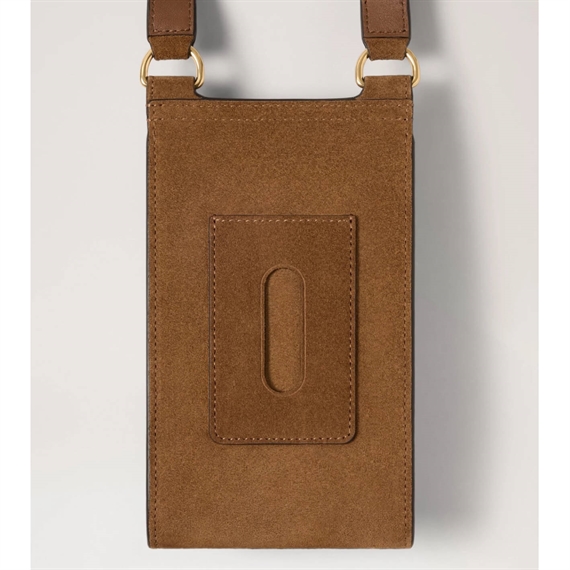 Mulberry Mini Antony Pouch Vintage Oak Suede